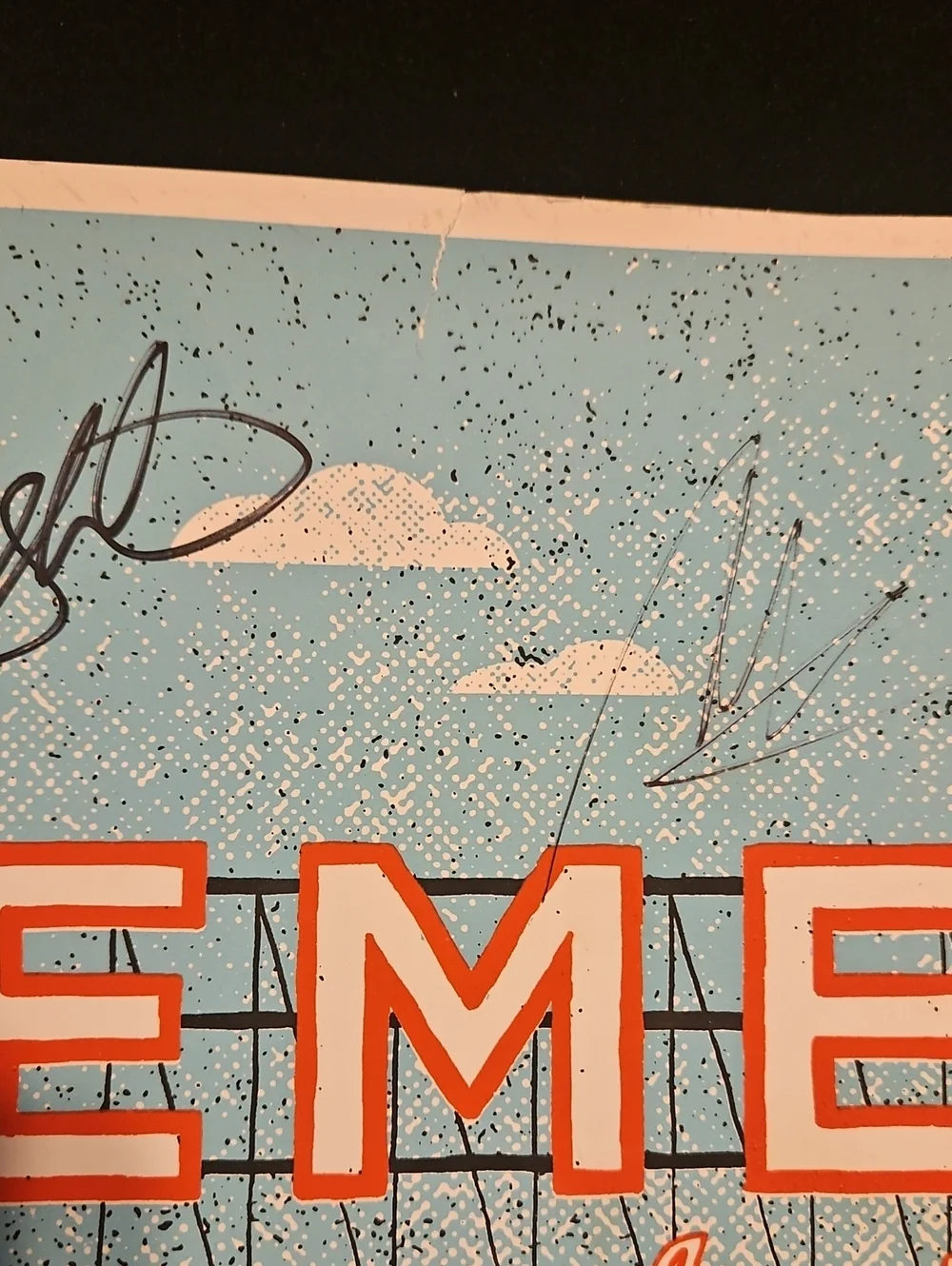 Autographed Emery Acoustic Tour 2016 Poster